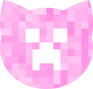 The KittyScan logo. The siluete of a cat. Creeper face.